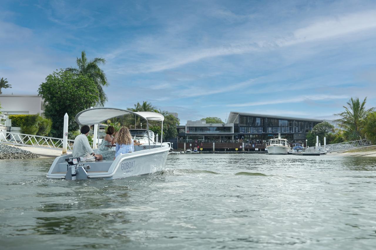 Goboat Gold Coast - 1 Hour Electric Picnic Boat Hire (Up To 8 People)