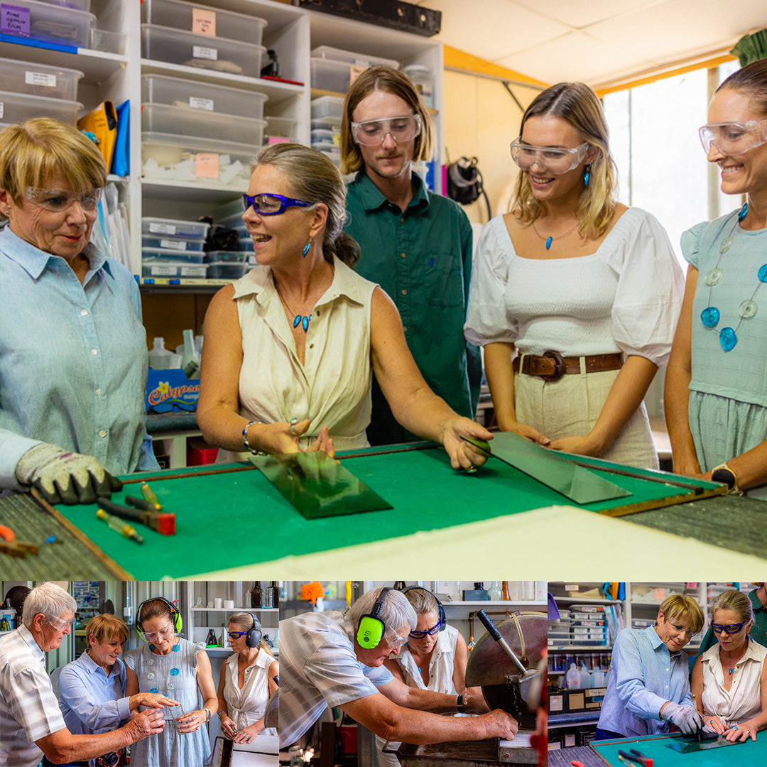 Cindy Poole Glass Artist - Discover + Create Tour Experience