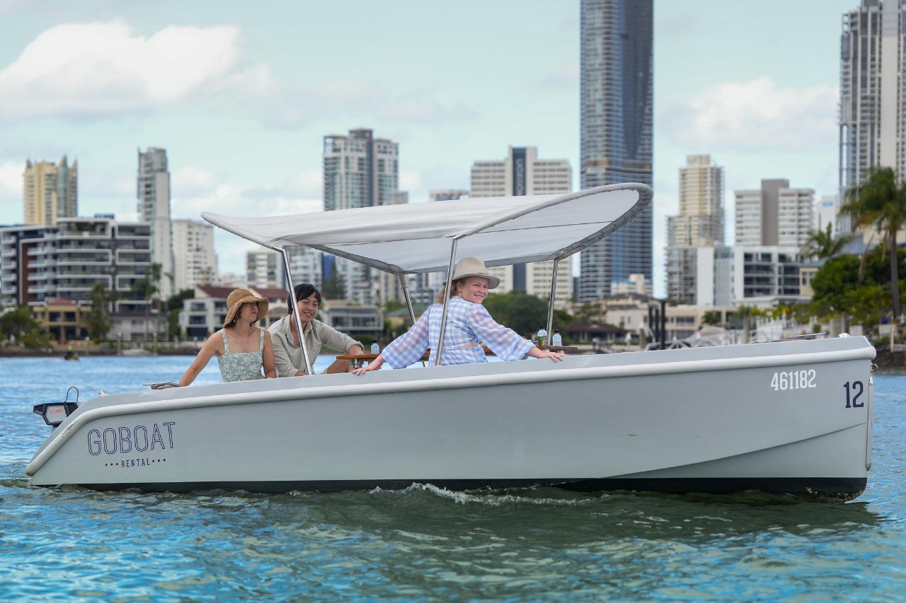 Goboat Gold Coast - 1 Hour Electric Picnic Boat Hire (Up To 8 People)
