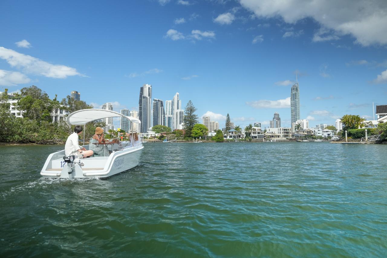 Goboat Gold Coast - 1 Hour Electric Picnic Boat Hire (Up To 8 People)