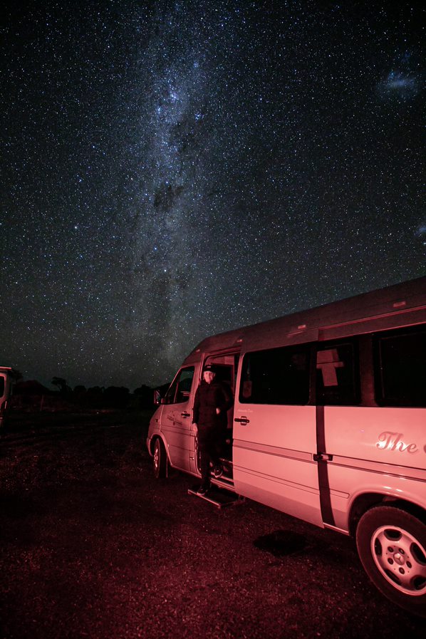 Dark Sky Gold Stars Sunset Dinner
