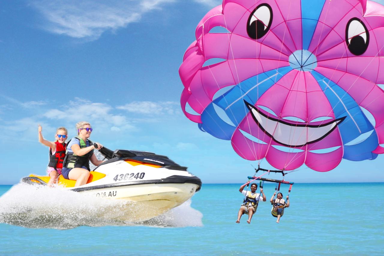 Tandem Parasail & 1 Hour Jetski Safari - For 2