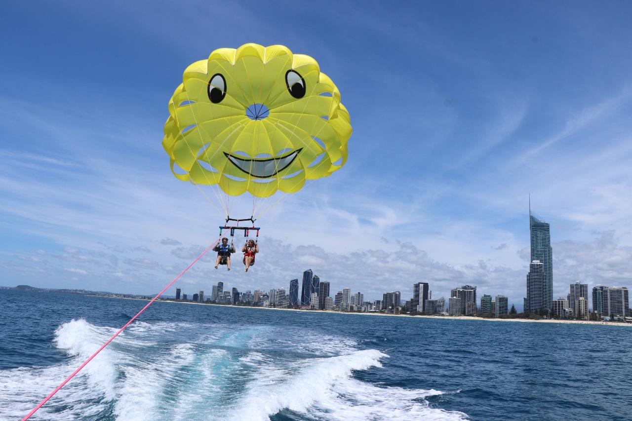 Tandem Parasail + Jet Boat + 30 Minute Jetski Safari - For 2